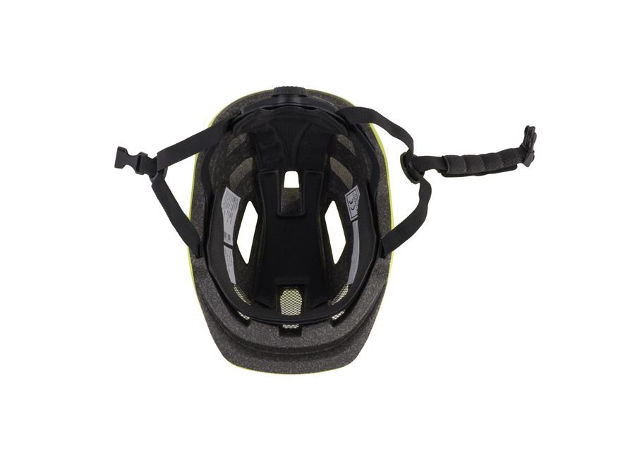 přilba FORCE ZEBU s blikačkou, limeta S-M