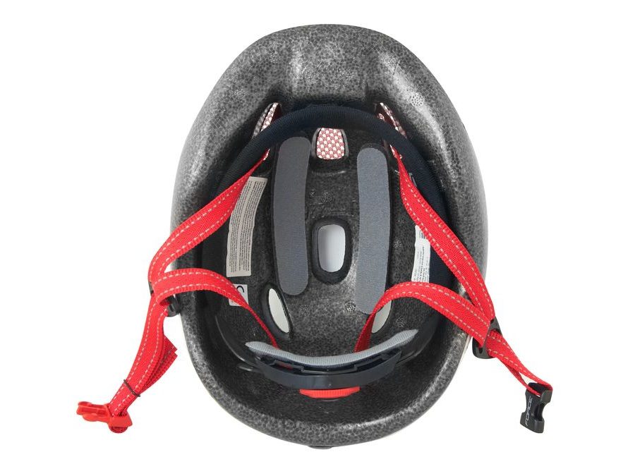 Dětská helma FORCE FUN STRIPES, bílo-šedo-červená