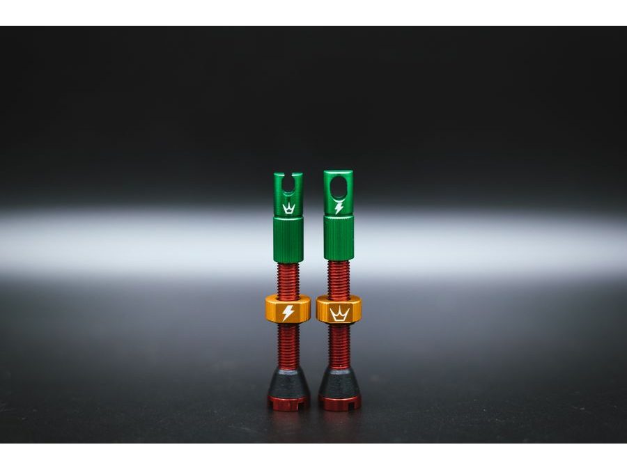 Bezdušové ventilky PEATY'S X 50to01 (MK2) RASTA BEZDUŠOVÉ VENTILKY 42MM