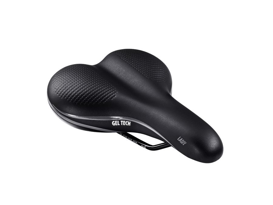 Dámské sedlo FORCE LADY, GEL TECH, černé
