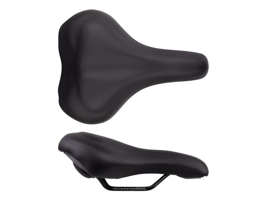 Pánské komfortní sedlo FORCE ALTHEA GEL, černé