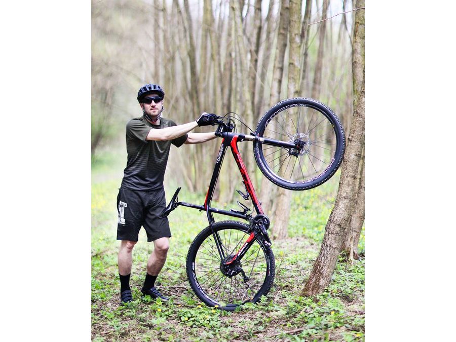 Pánské kraťasy do pasu s odnímatelnou vložkou Force MTB-11, černé