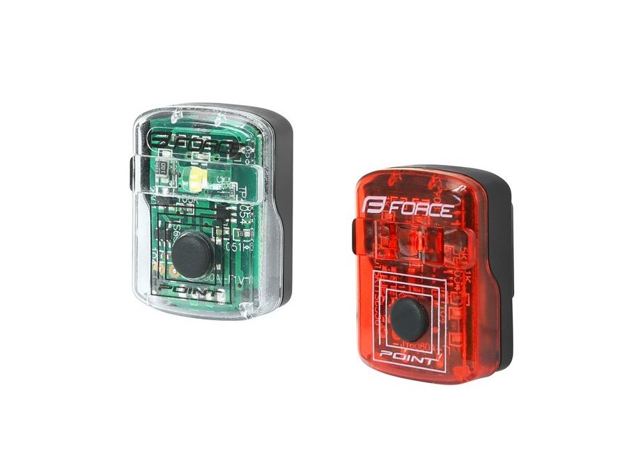 blikačky sada Force POINT, přední + zadní