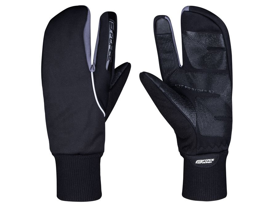 Podzimní/zimní rukavice FORCE HOT RAK 3 PRO, černé