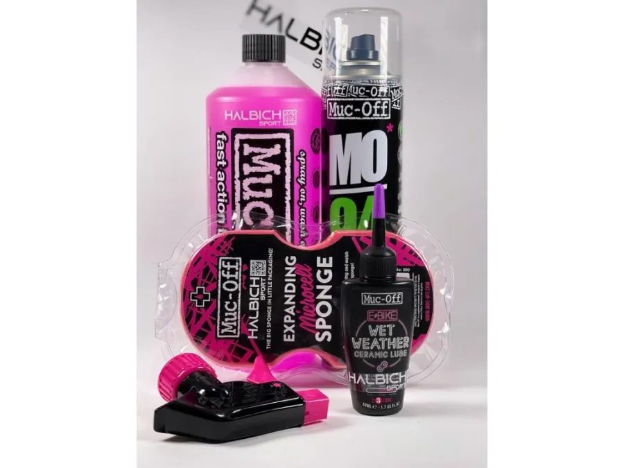 Dárková sada MUC-OFF EBIKE CLEAN, PROTECT & LUBE KIT - Základní sada péče o elektrokola