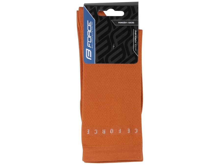 Dlouhé ponožky FORCE SMACK, cihlové