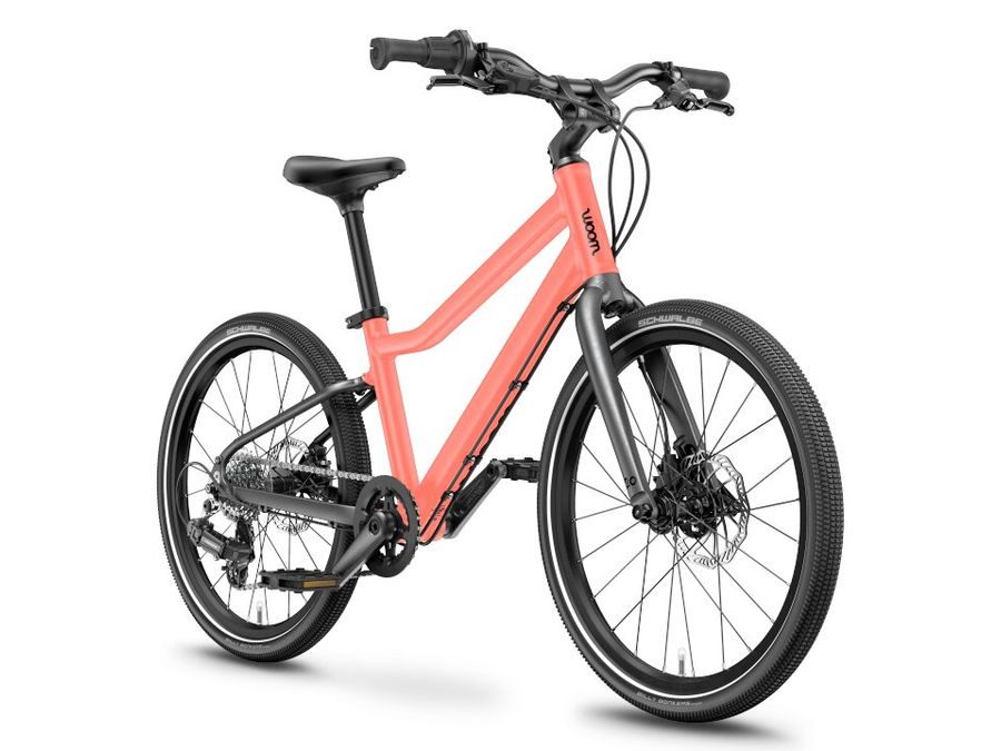 Dětské kolo Woom Explore 4 Neon Coral (Oranžová) 2025