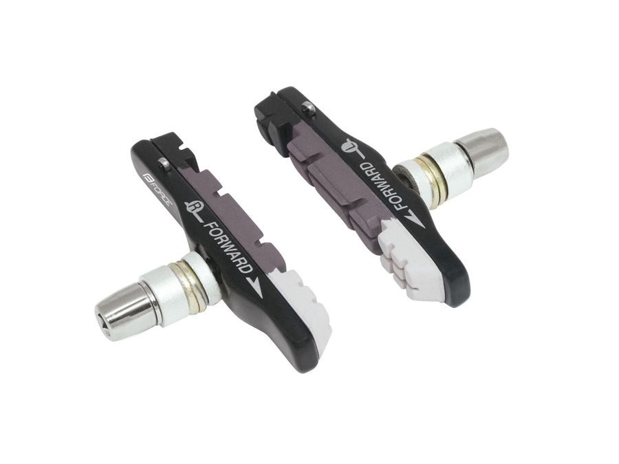 Brzdové špalky Force výměnné, černo-šedo-bílé 70mm