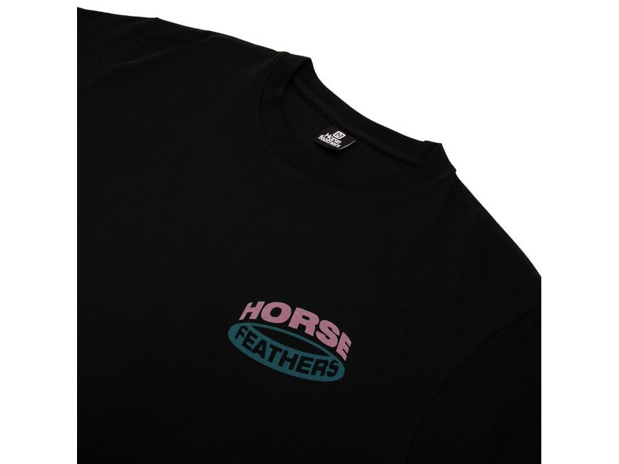 Pánské tričko s krátkým rukávem HORSEFEATHERS Orbit, black