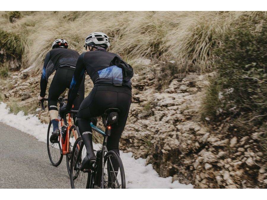 Pánský dres s dlouhým rukávem FORCE RIDGE, černo-modrý