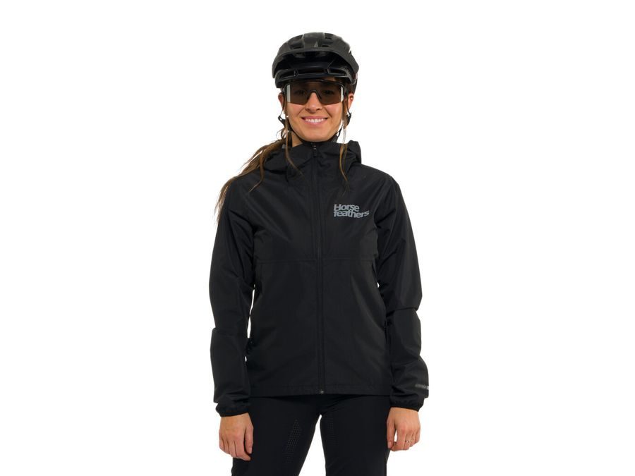 Dámská nepromokavá bunda HORSEFEATHERS Onyx, black reflex