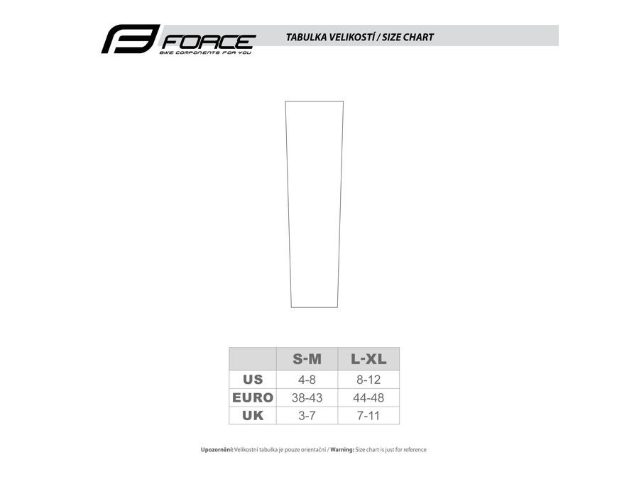 Návleky na ruce FORCE RACE, lepené, černé