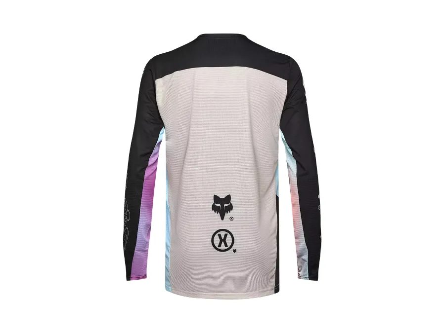 Pánský dres s dlouhým rukávem FOX Flexair Hello Future Long Sleeve Jersey, Cream