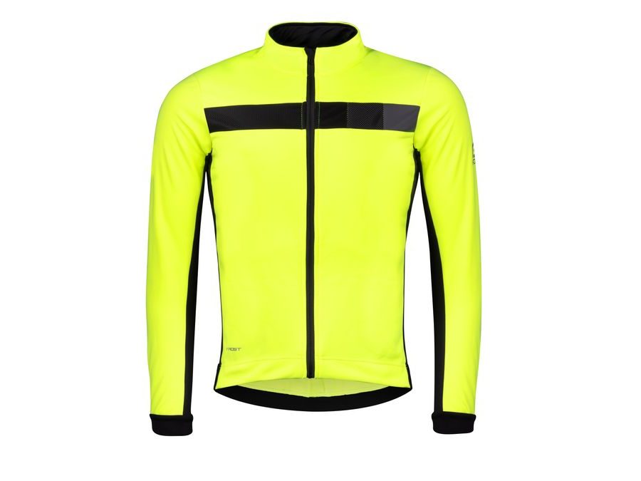 Pánská zimní bunda FORCE FROST softshell, fluo-černá