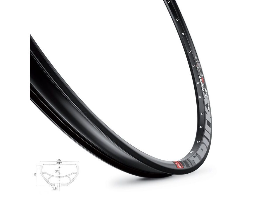 Ráfek MACH1 TRUCKY 30 DISC 622 x 30, 36 děr, černý