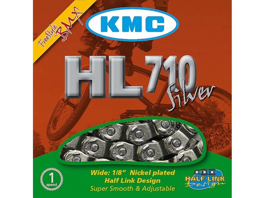 Řetěz KMC HL-710 HALF-LINK SILVER BOX