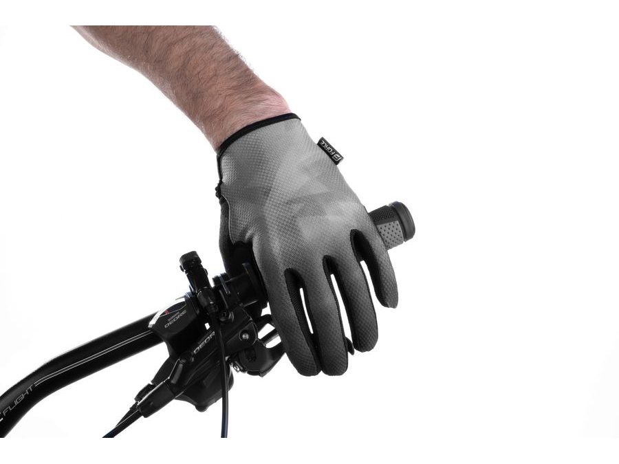 Letní dlouhoprsté rukavice FORCE MTB CORE, šedé