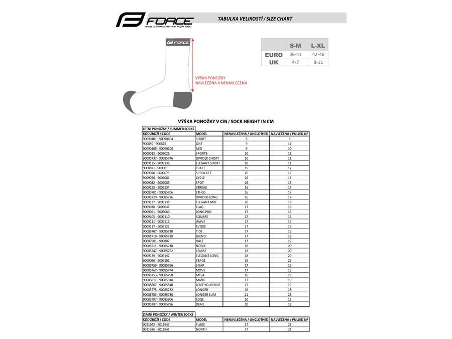 Kompresní ponožky FORCE COMPRESS, modro-oranžové