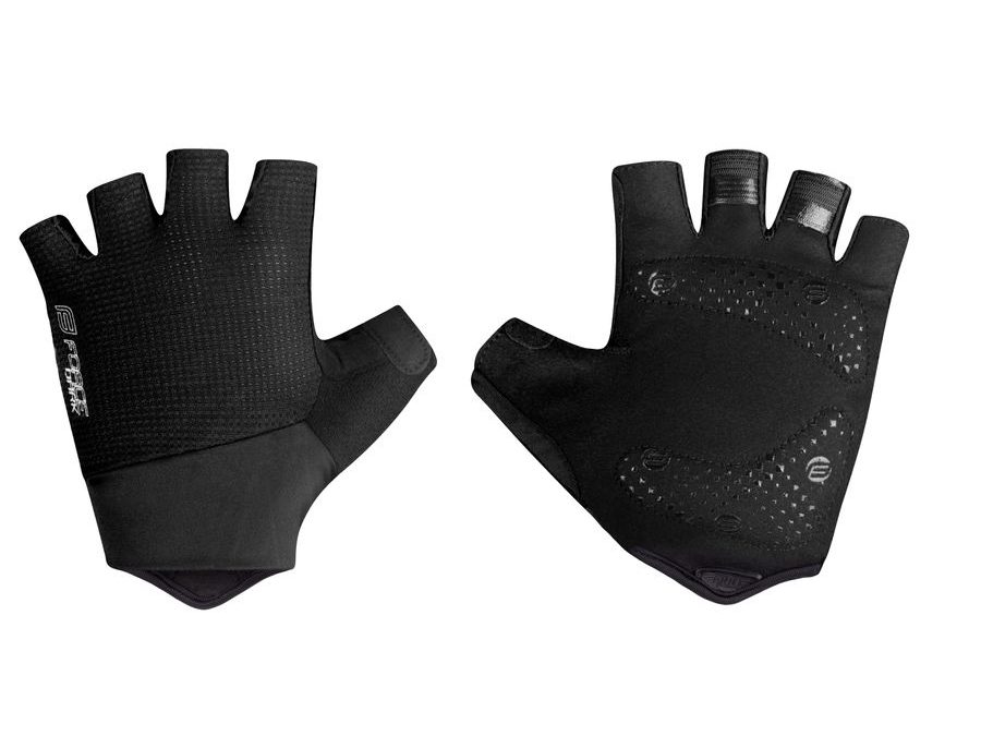 Letní krátkoprsté rukavice FORCE DARK, černé