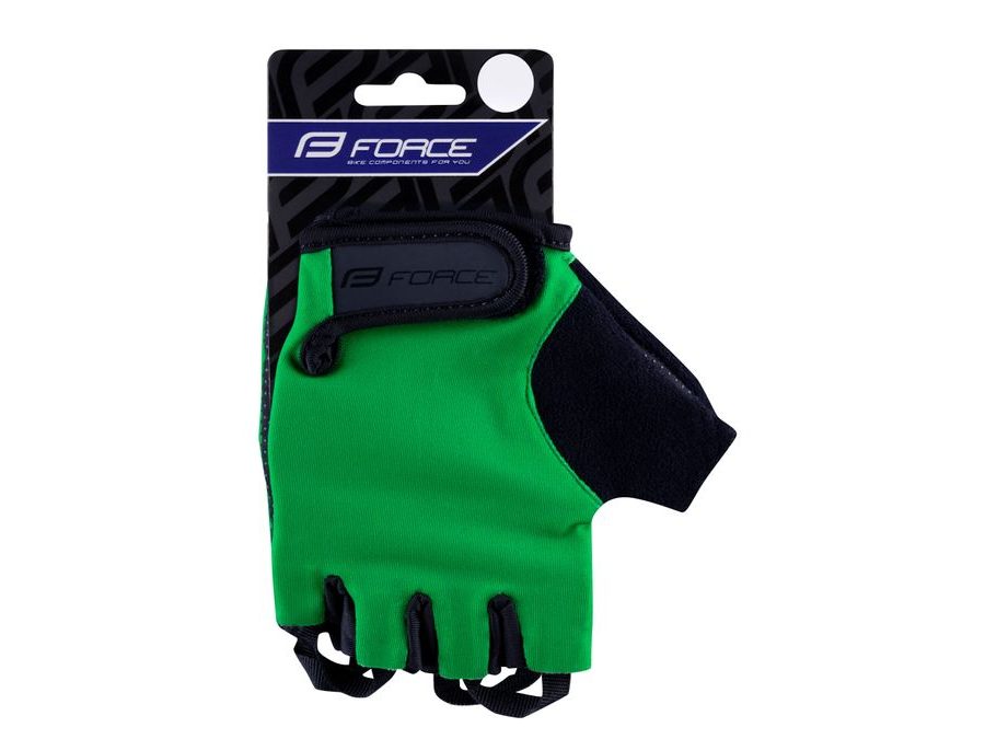 Letní krátkoprsté rukavice FORCE LOOK, zelené