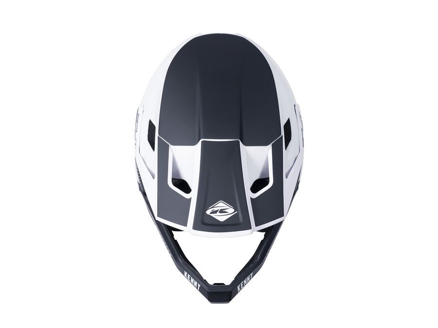Integrální přilba - KENNY Split Logo 21 - White / Black