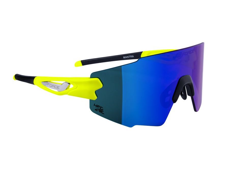brýle FORCE MANTRA fluo, modré zrc. sklo