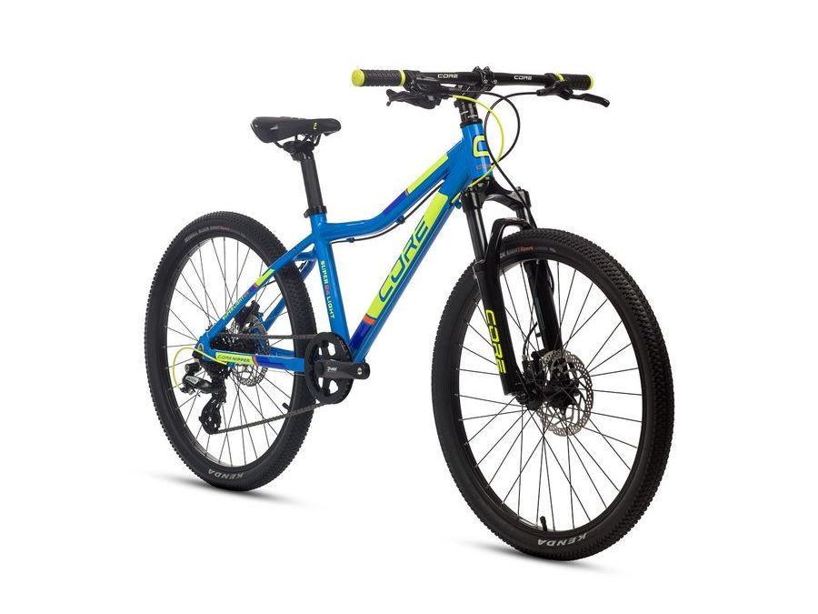 Dětské kolo Core Nipper 24" , jednopřevodník, hydraulické MT-200, RST First AIR - Superlight modrý, 2025