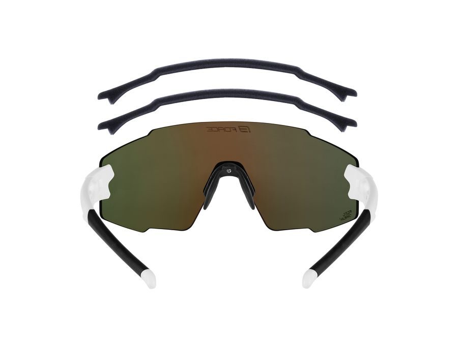 brýle FORCE MANTRA bílé, fialové zrc. sklo