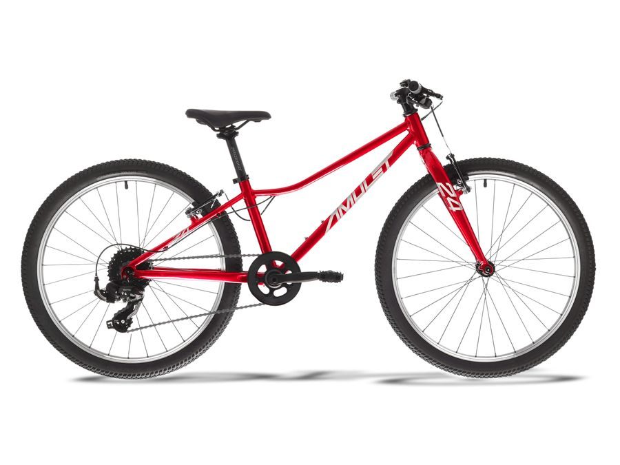 Dětské kolo AMULET 24" TOMCAT Metalis red/silver/silver 2026