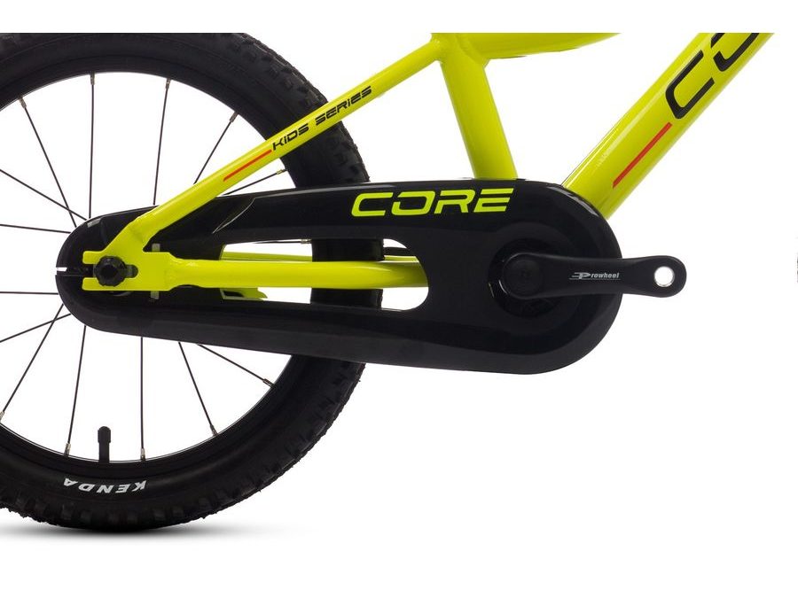 Dětské kolo Core Nipper 16" torpédo (6.15kg), ultralehké - reflexní žlutá 2025