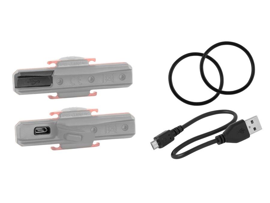 Blikačka zadní FORCE COB 29LM, 16x LED, USB