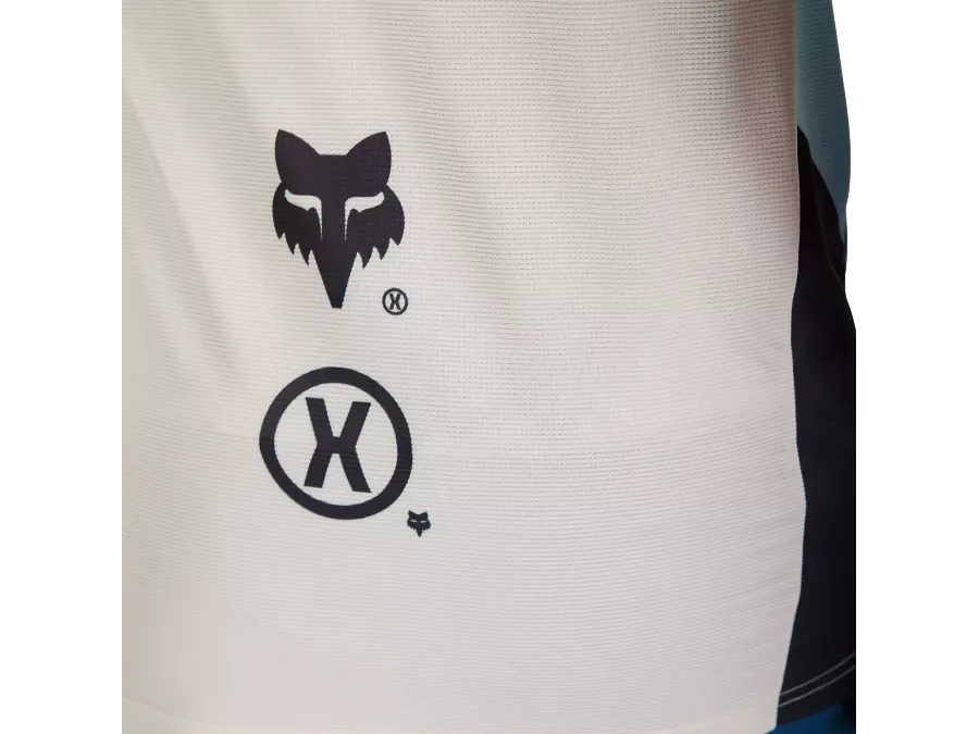 Pánský dres s dlouhým rukávem FOX Flexair Hello Future Long Sleeve Jersey, Cream