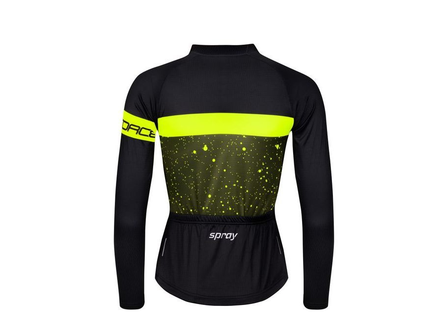 Dámský dres s dlouhým rukávem FORCE SPRAY LADY, army-fluo