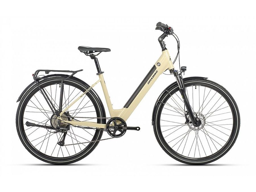 Městské elektrokolo MAXBIKE STRADA 28 pearl vanilla 2026
