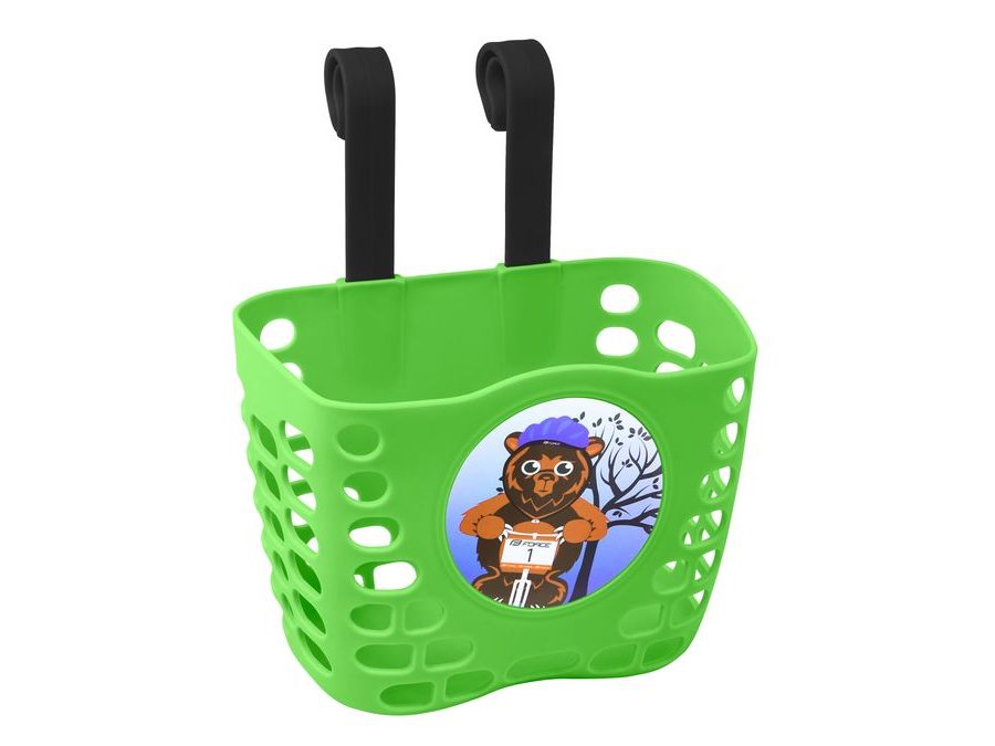 Koš na řídítka Force dětský, zelený