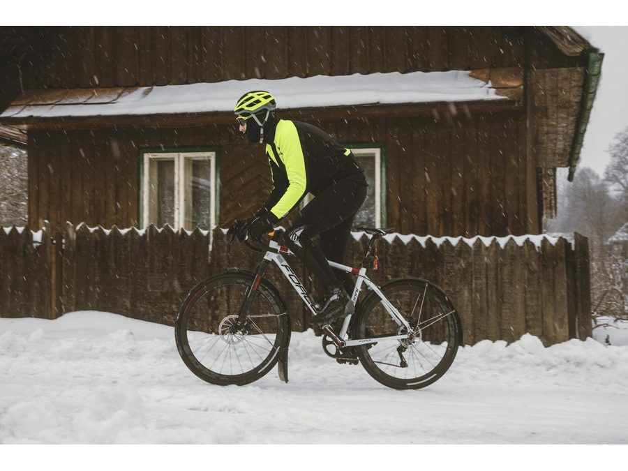 Pánská zimní bunda FORCE X100, černo-fluo