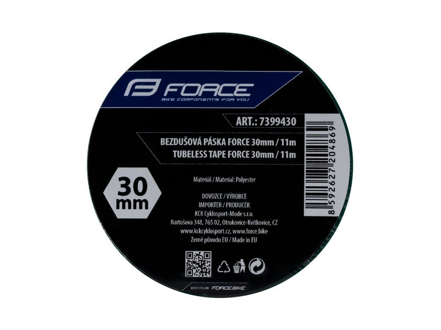 páska bezdušová FORCE 30mm x 11m, zelená