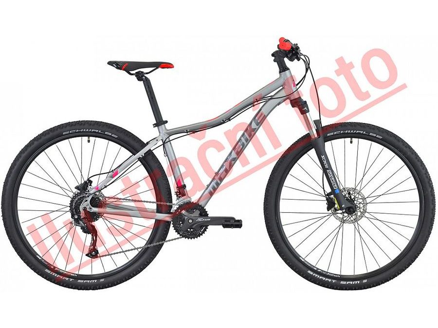 Dámské horské kolo Maxbike Apo 27,5" - Šedý Mat / Červená