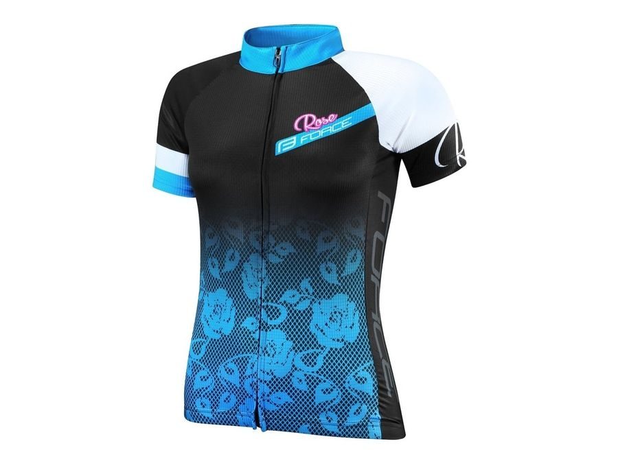 Dámský dres s krátkým rukávem Force Rose, černo-modrý