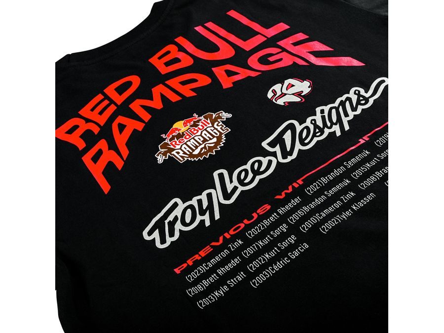 Pánské tričko s krátkým rukávem Troy Lee Designs Red Bull Rampage, MIND MELT BLACK