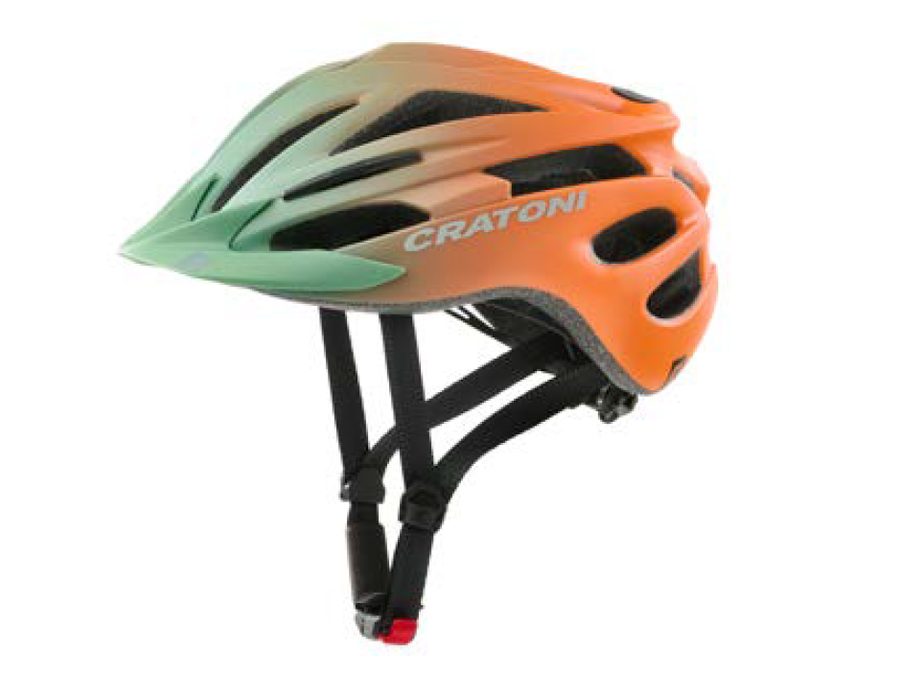 Dětská helma Cratoni Pacer Jr. khaki-orange matt 2022