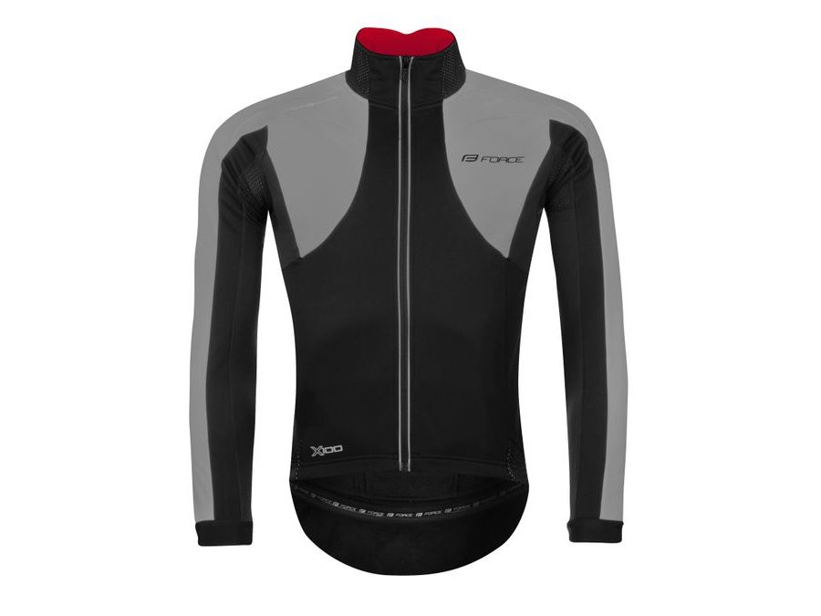Pánská zimní bunda FORCE X100, černo-šedá