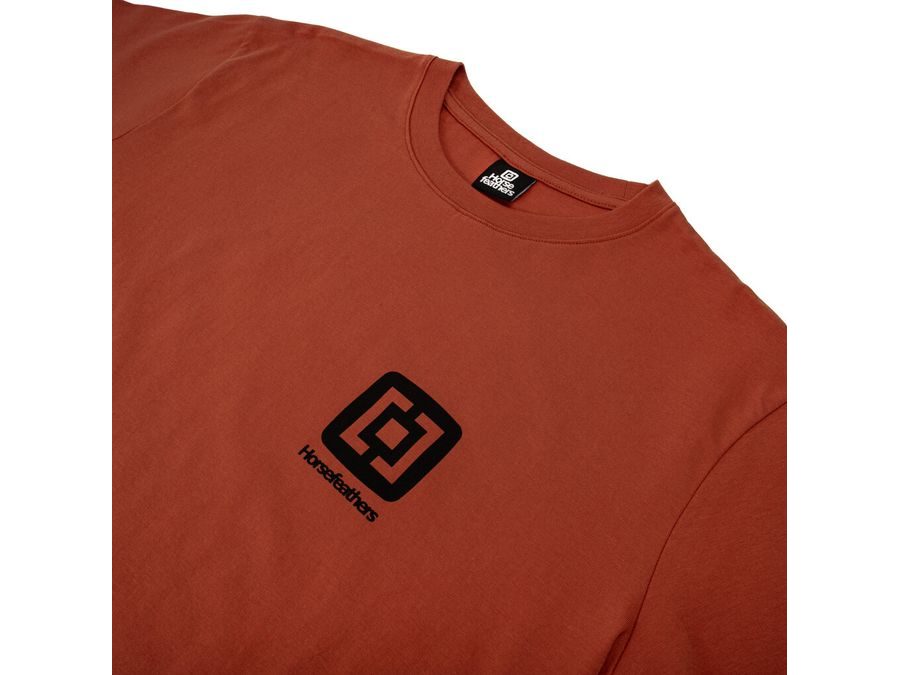 Pánské tričko s krátkým rukávem HORSEFEATHERS Mini Logo, ginger