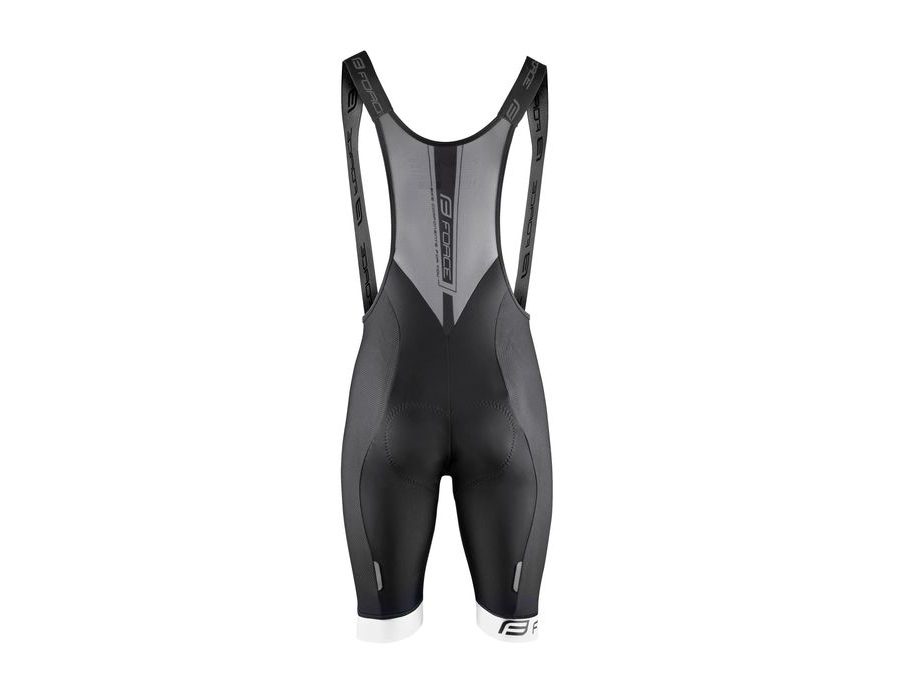 Pánské kraťasy se šráky a vložkou FORCE B51, černo-bílé