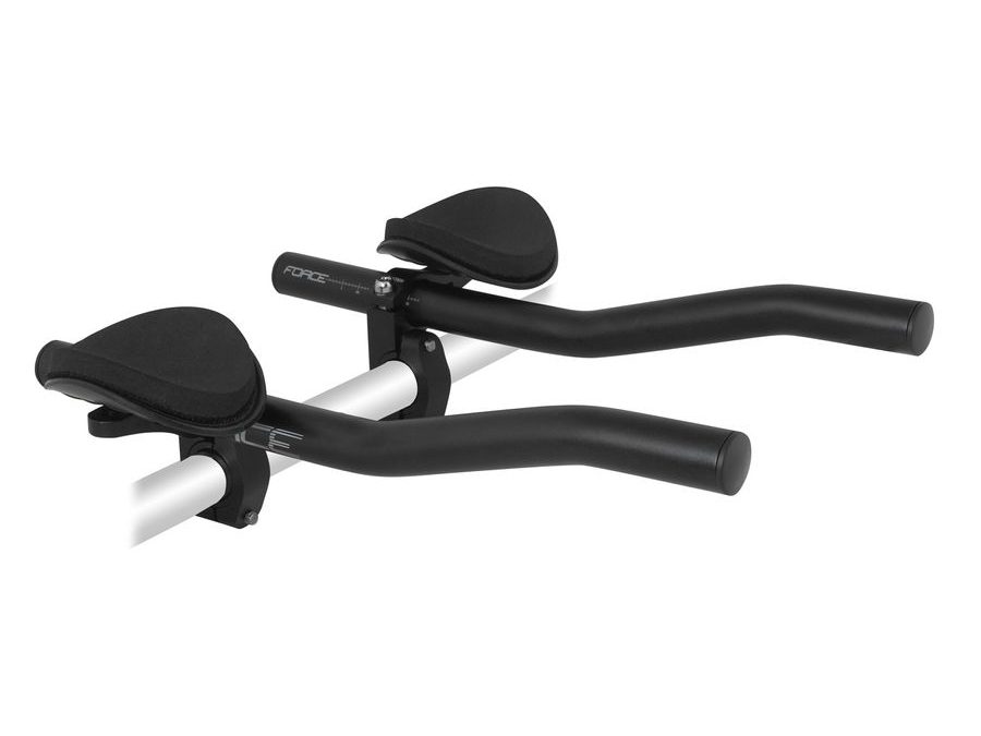 Řidítka nástavce FORCE FLAT rovné Al, černé mat