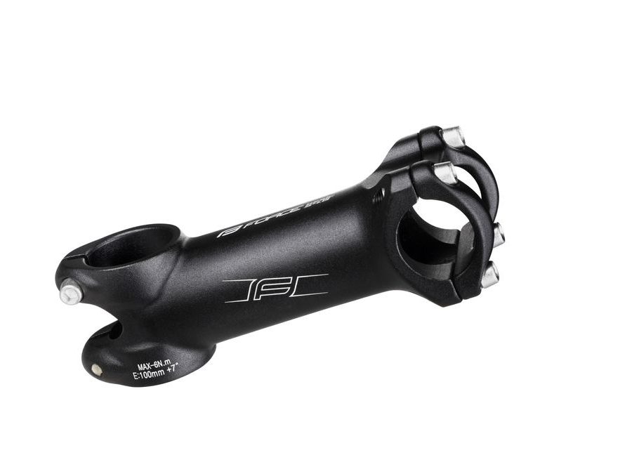 Představec FORCE BASIC S4.6 25,4/100mm Al, černý