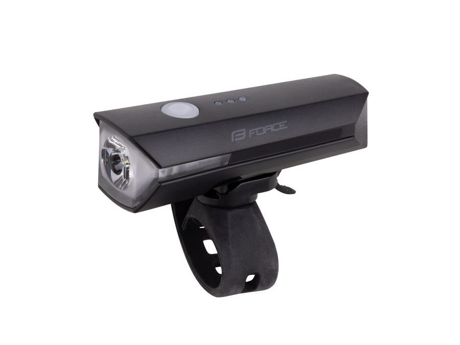 světlo přední FORCE FLUX 550LM USB, černé
