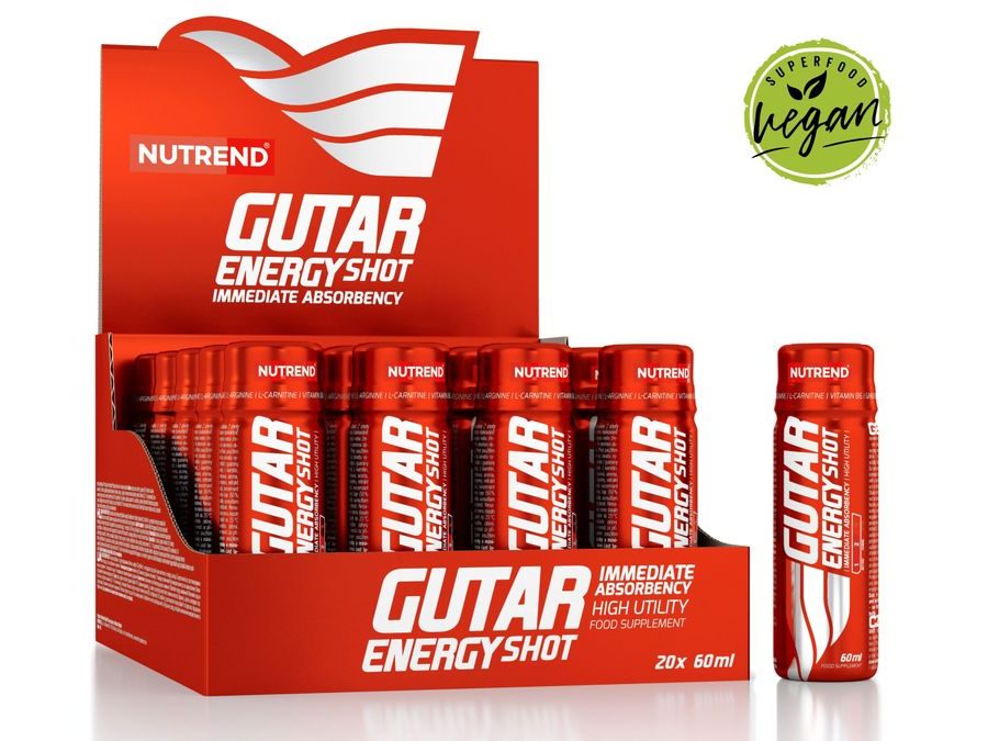 Nastřelovač Nutrend Gutar Energy Shot, 60ml
