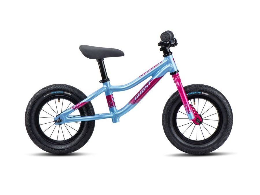 Dětské odrážedlo GHOST Powerkiddy 12 Baby Blue/Magenta Gloss
