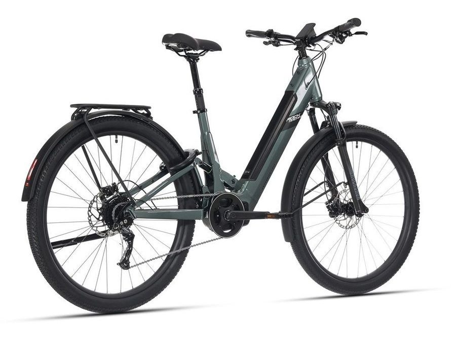 Dámské celoodpružené trekingové elektrokolo ROCK MACHINE Crossride e450 FS Touring, Gloss Grey-Black
